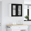 Hengende glasskap Svart eik 60 x 31 x 60 cm Konstruert tre