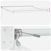 Innvendbar Markise Rød og hvit 350 x 250 cm stoff