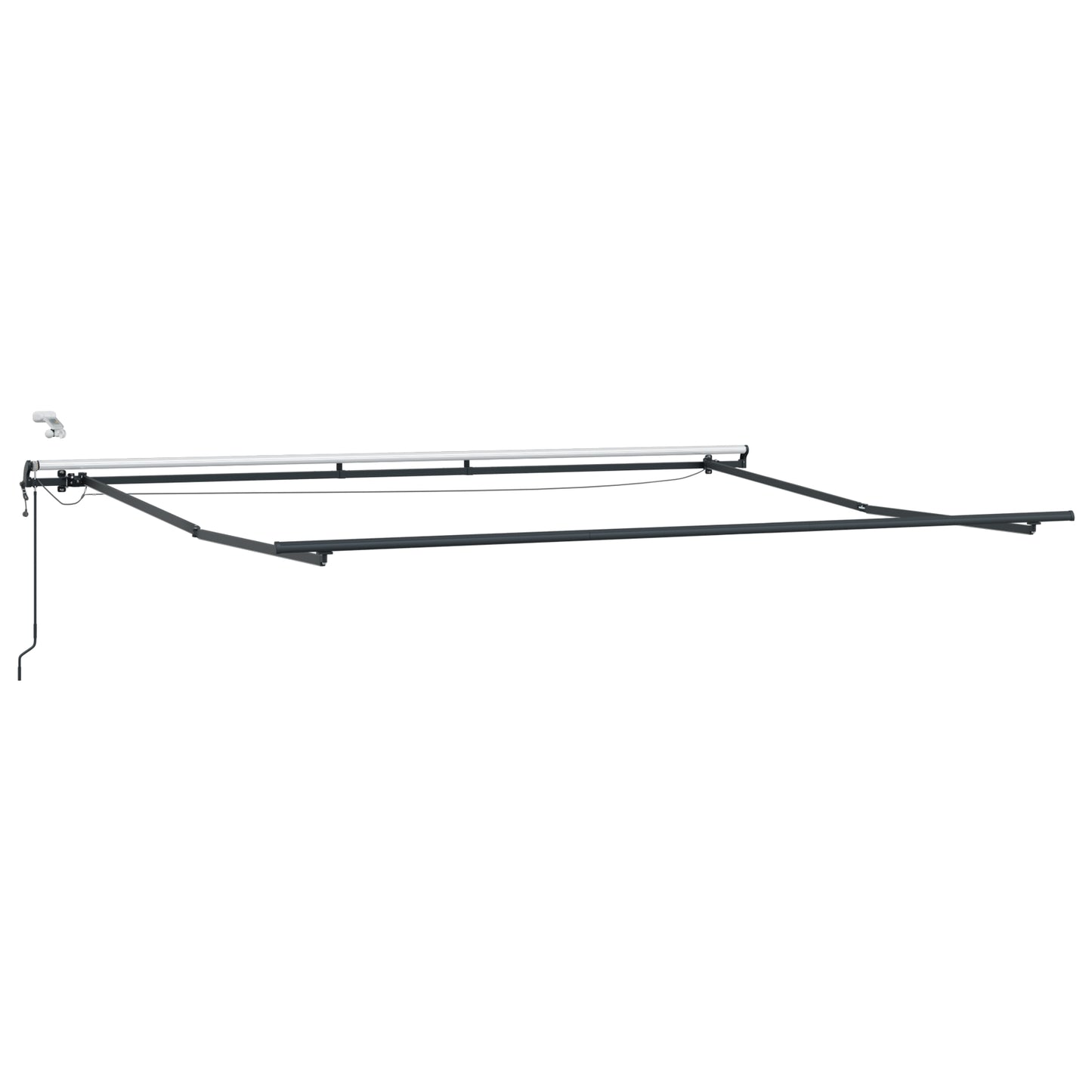 Uttrekkbar markise Flerfarget 400 × 300 cm Polyester