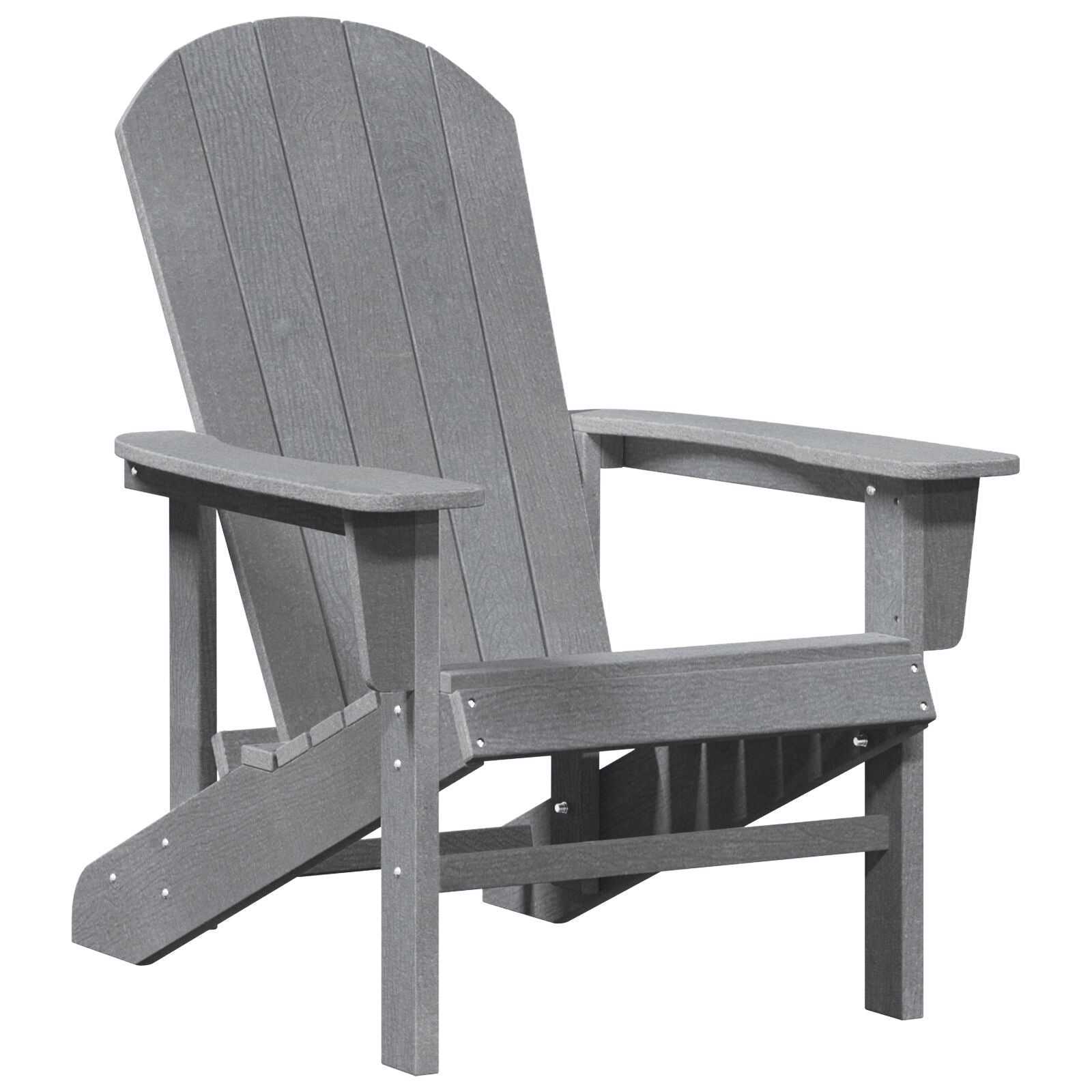 Adirondack-stol Lysegrå 74 x 82 x 92cm Plast
