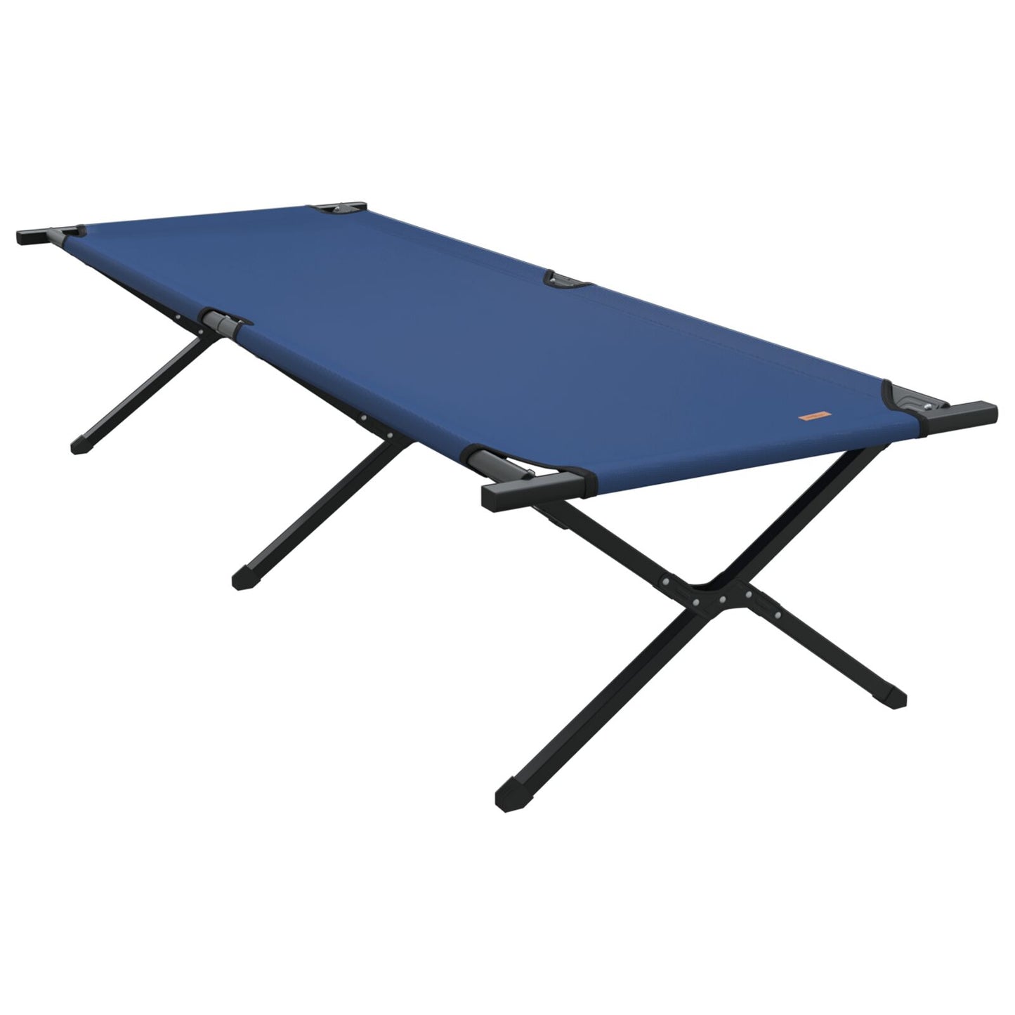Sammenleggbar camping seng Blå 210 x 80 x 46 cm Oxford-stoff