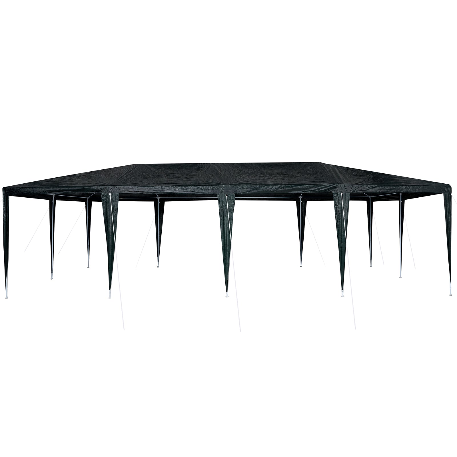 Partytelt Grønn og hvit 800 x 400 x 266 cm Polyester og stål