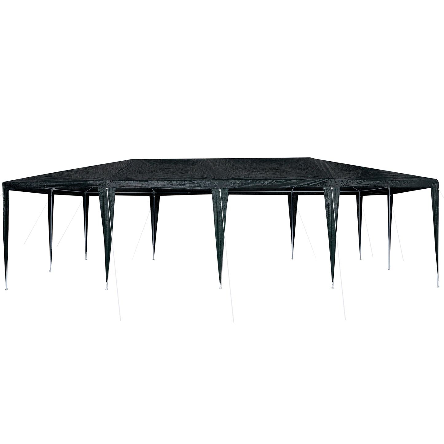 Partytelt grønn 800 x 400 x 266 cm Polyetylen og Stål