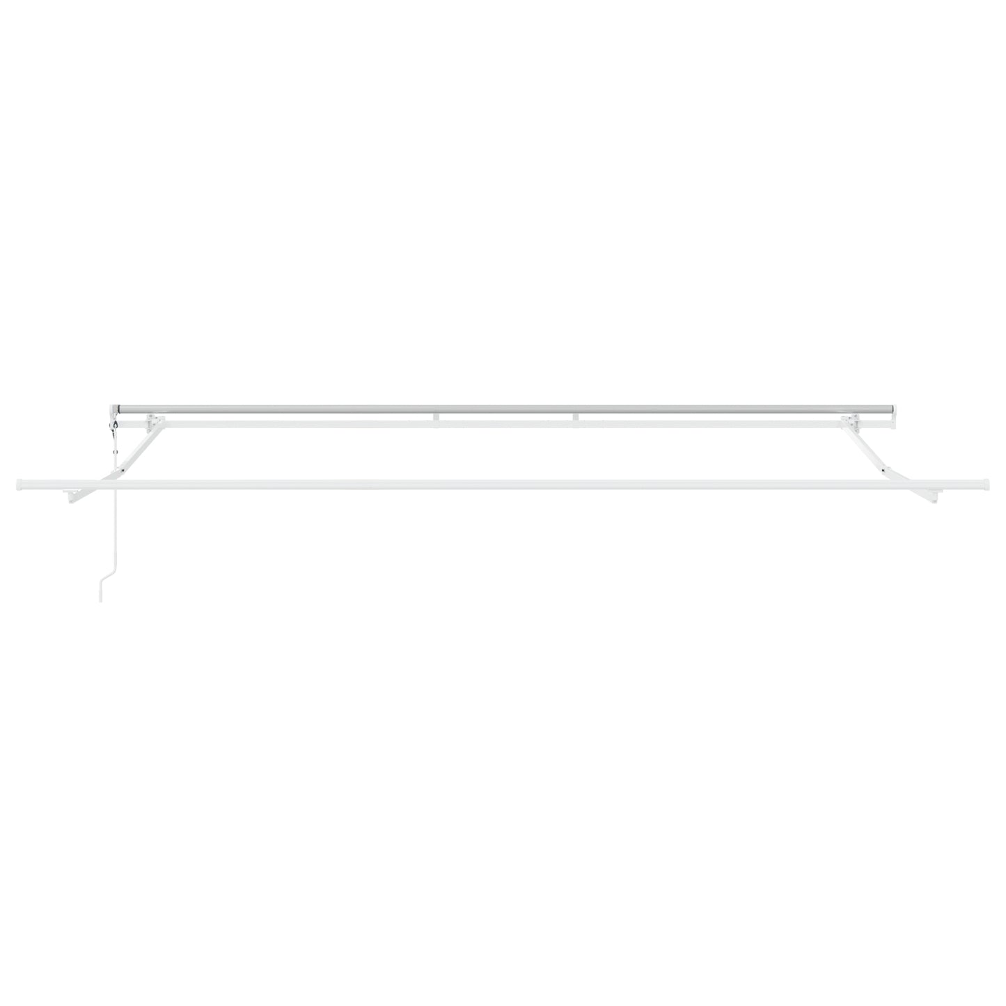 Uttrekkbar markise Svart 400 × 300 cm Stoff og Aluminium