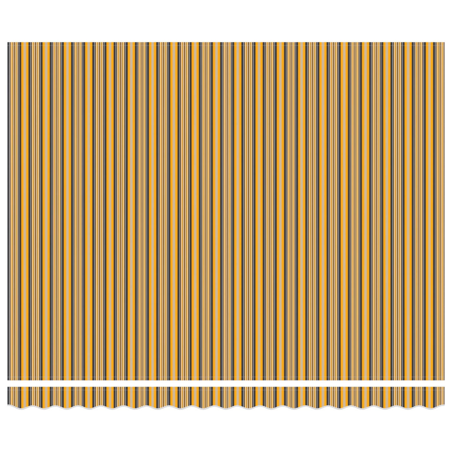 Uttrekkbar markise Flerfarget 400 × 300 cm Polyester