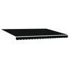 Innvendbar Markise med LED -stripelys Svart 450 ×300 cm stoff