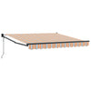 Innvendbar Markise Oransje Grå Blå Hvit 350 x 250 cm stoff