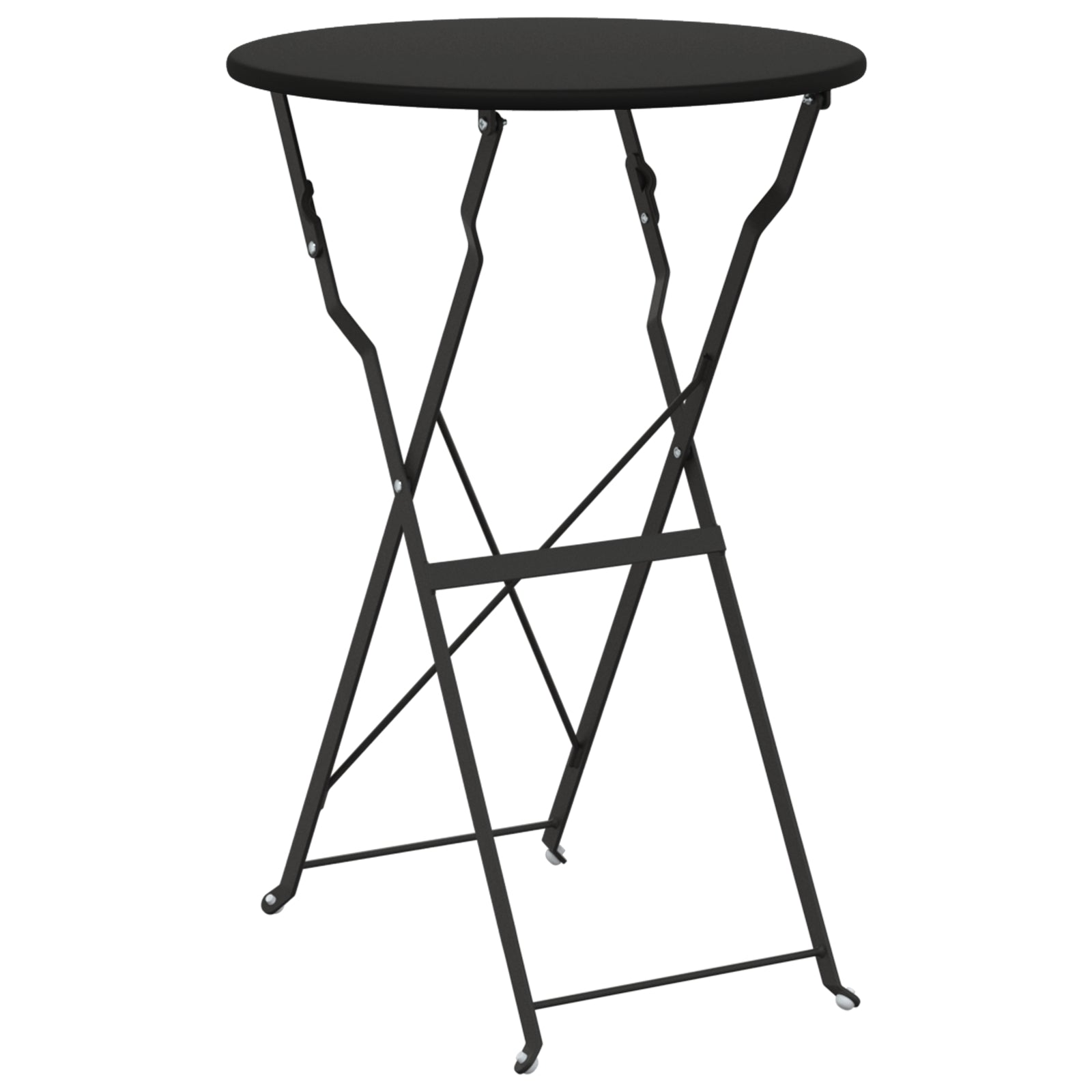 Sammenleggbart Bistrosett 3 pcs Antrasitt Stål