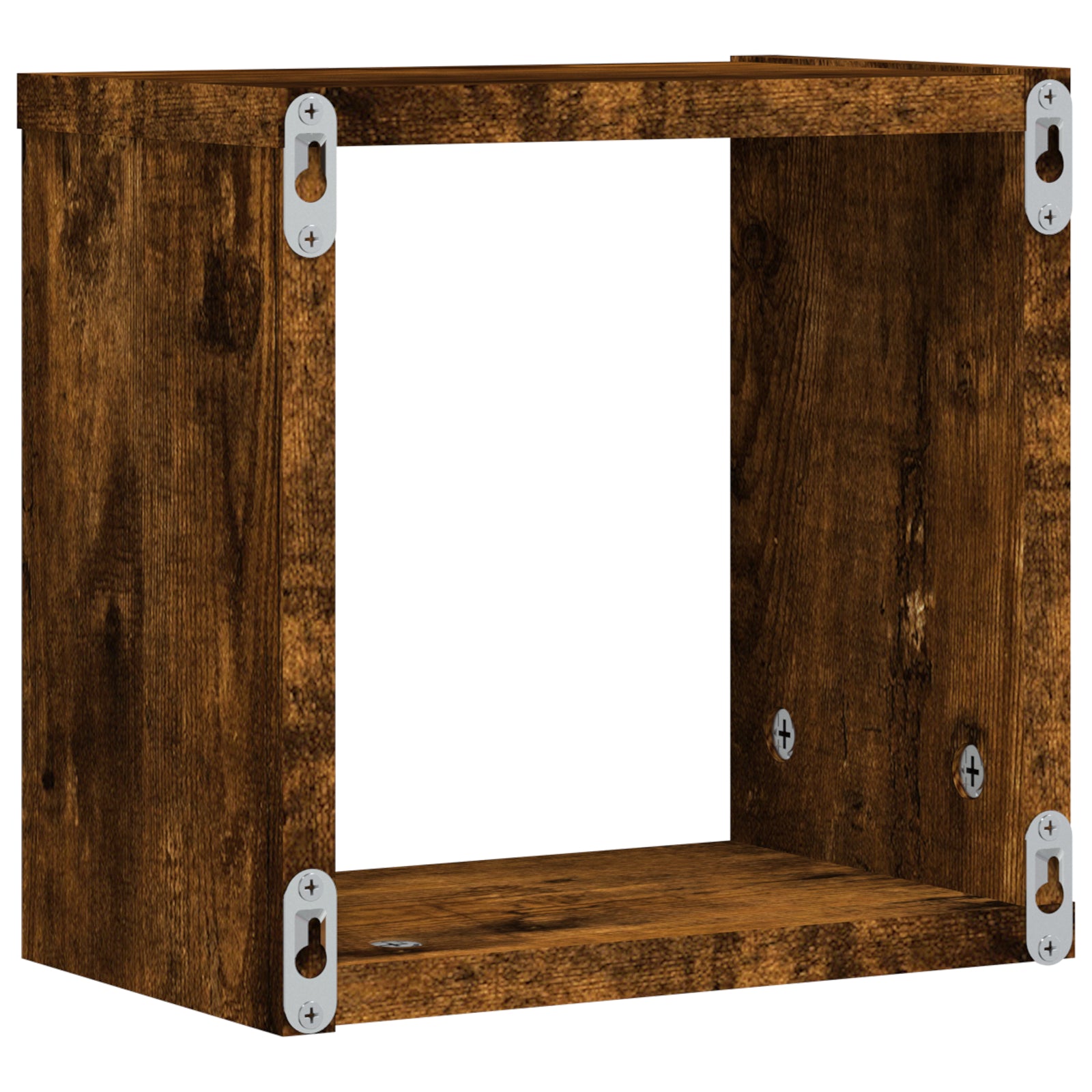 Vegghyller 2 pcs Brun 26 x 15 x 26 cm Konstruert tre