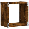 Vegghyller 2 pcs Brun 26 x 15 x 26 cm Konstruert tre