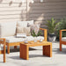Sidetabell Olje naturlig 70 x 35 x 35 cm Solid akasietre