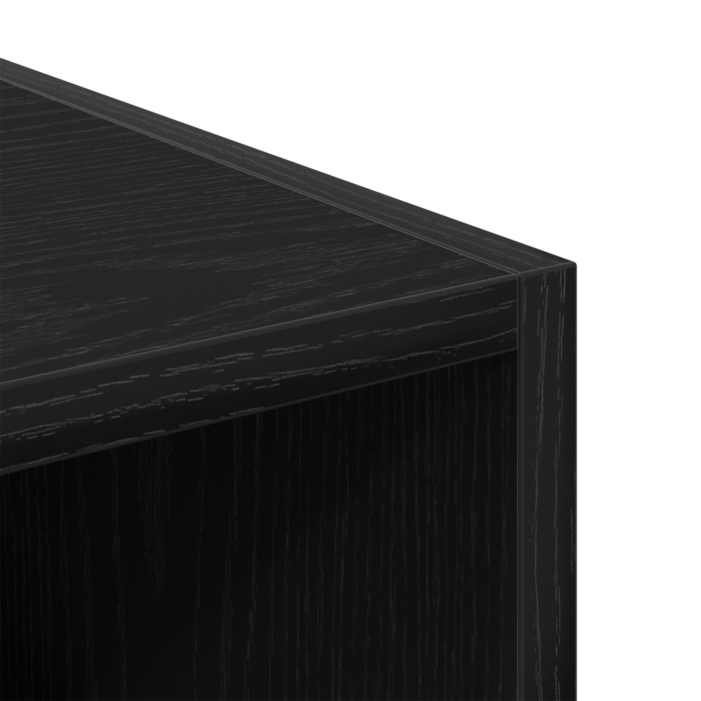 Garderobeskap Svart Eik 30 x 50 x 200 cm Konstruert tre