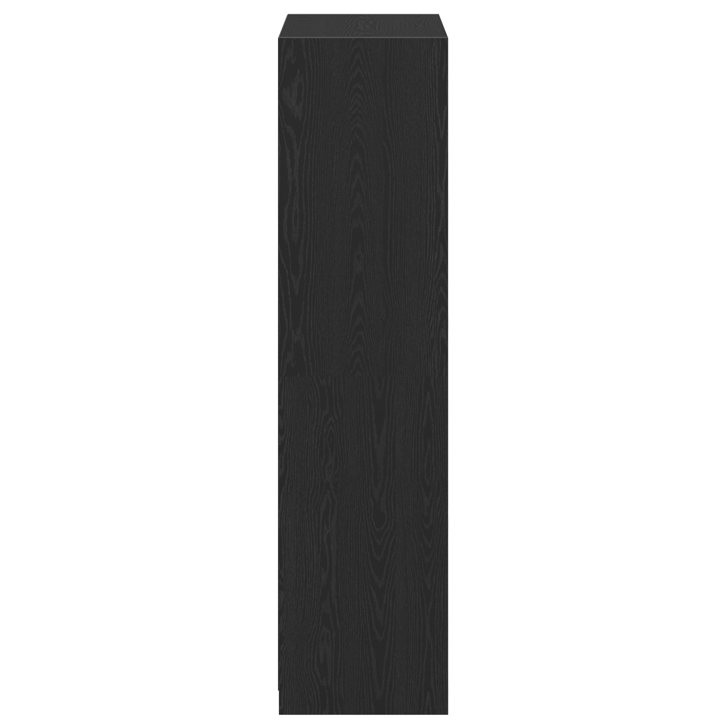 Garderobeskap Svart Eik 80 x 50 x 200 cm Konstruert tre