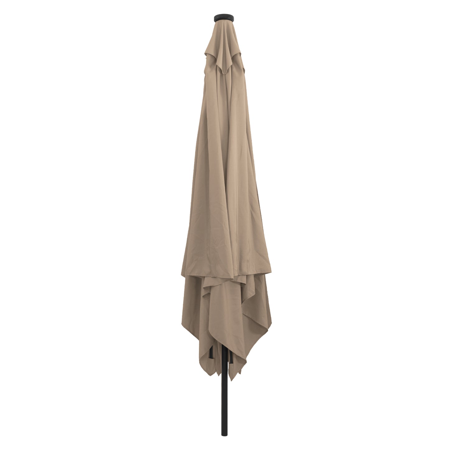 Hageparasol Gråbrun 295 x 295 x 245 cm Polyester og stål