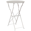 Sammenleggbart Bistrosett 3 pcs Beige Stål