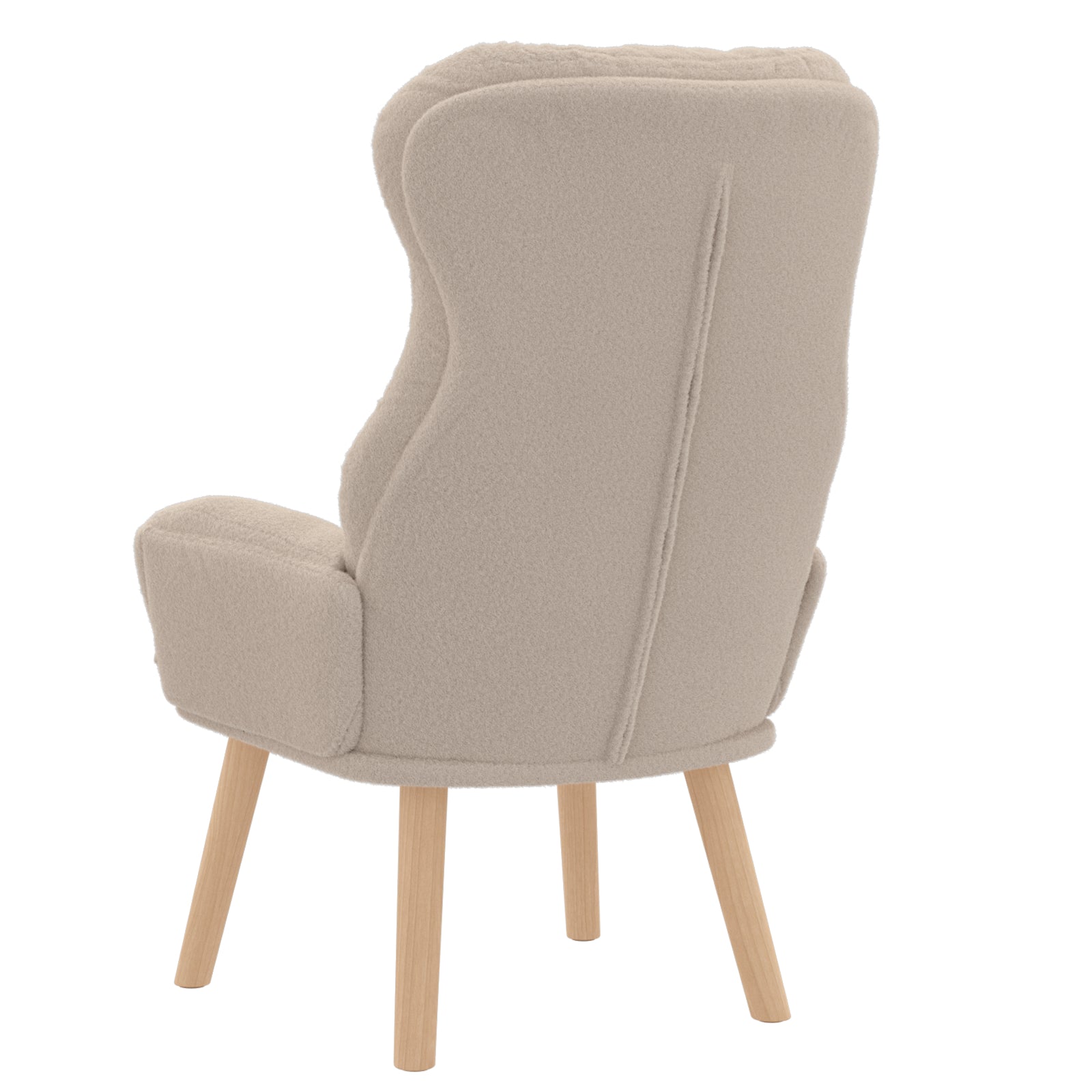 Avslappende stol Lysegrå 69 x 74 x 93 cm stoff