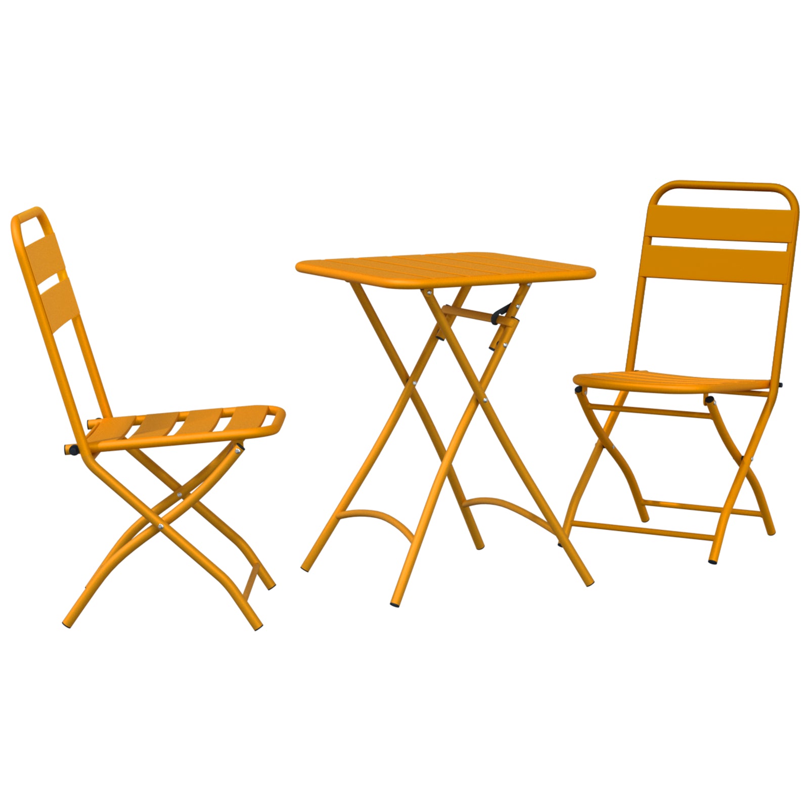Bistrosett 3 pcs Sennepsgul Stål