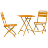Bistrosett 3 pcs Sennepsgul Stål