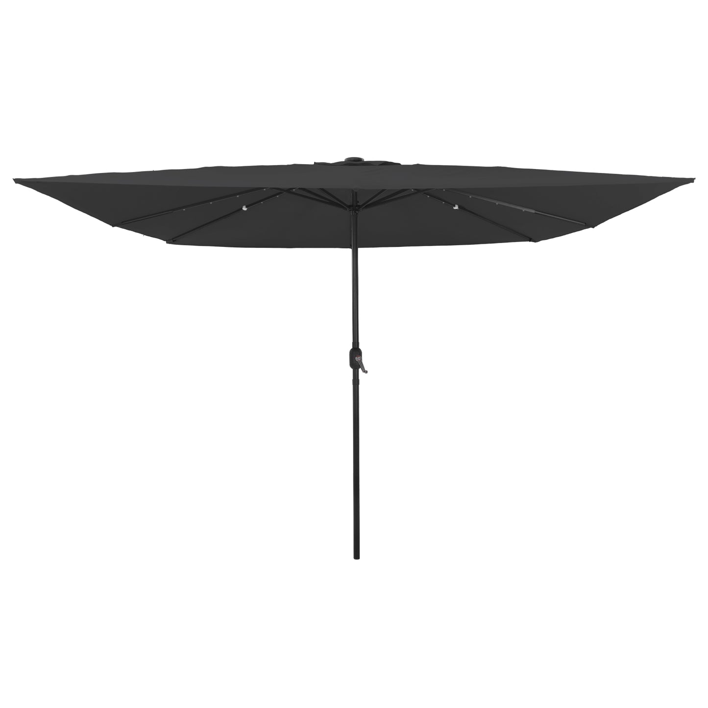 Hageparasol Antrasitt 295 x 295 x 245 cm Polyester og stål