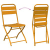 Bistrosett 3 pcs Sennepsgul Stål