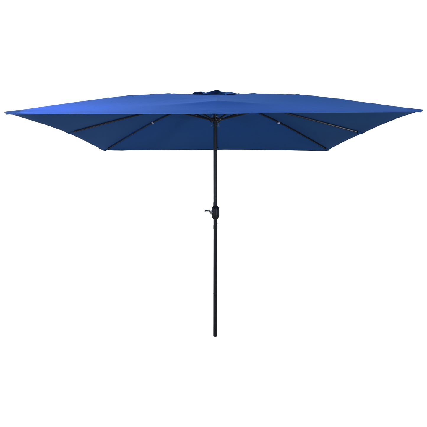 Hageparasol 295 x 295 x 245 cm Polyester og stål Azurblå