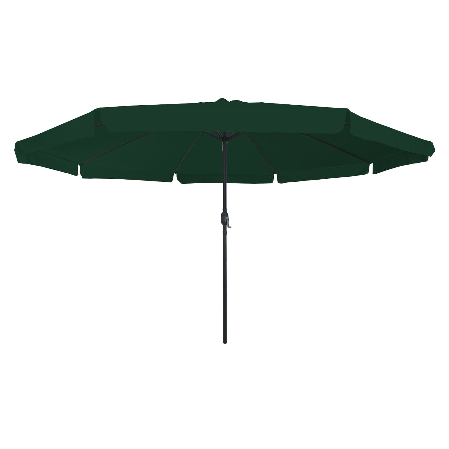 Hageparasol grønn 394 x 394 x 248 cm Polyester og stål