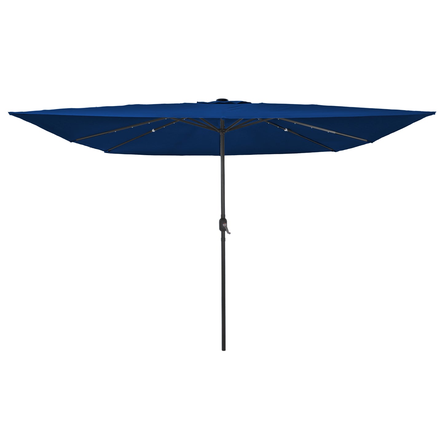Hageparasol 295 x 295 x 245 cm Polyester og stål Azurblå
