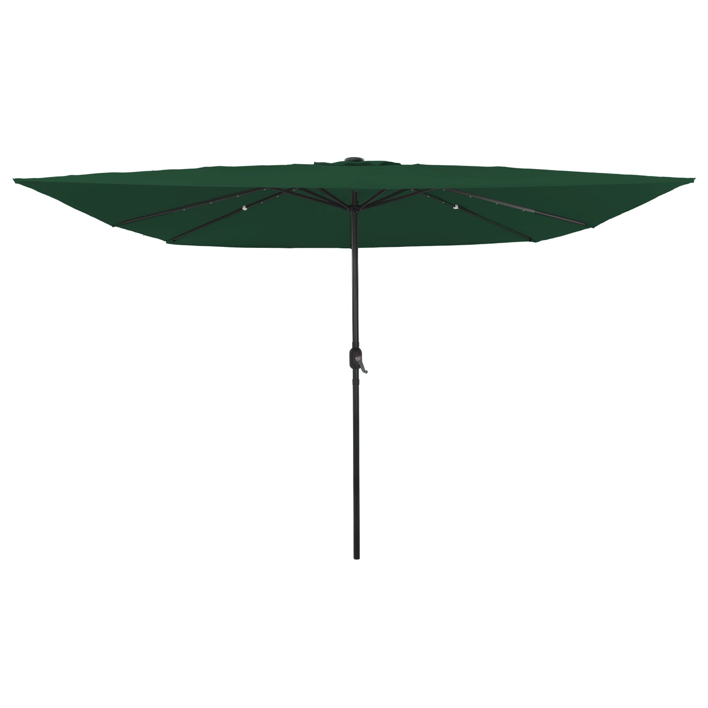 Hageparasol grønn 295 x 295 x 245 cm Polyester og stål