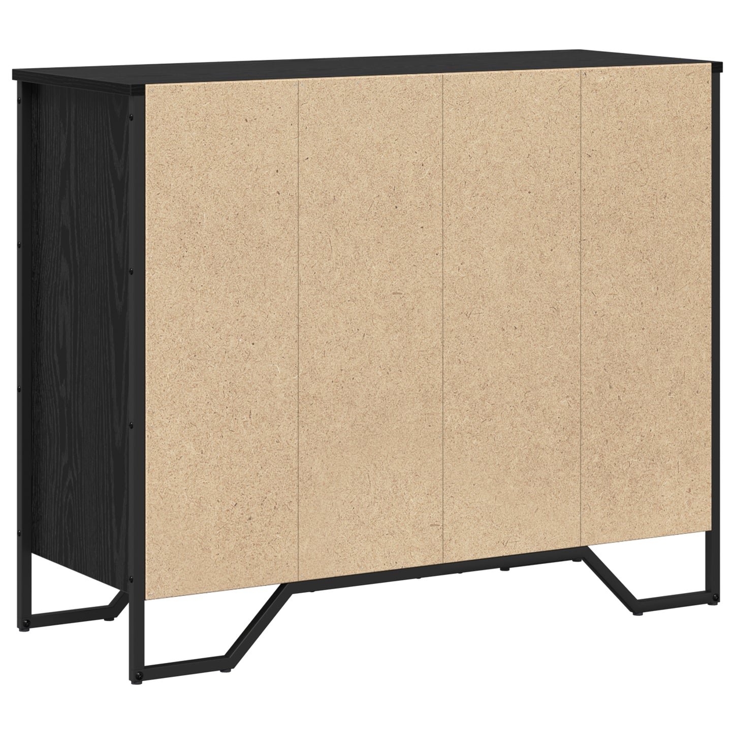 Kommode 6-Skuff Svart Eik 91 x 35,5 x 74,5 cm