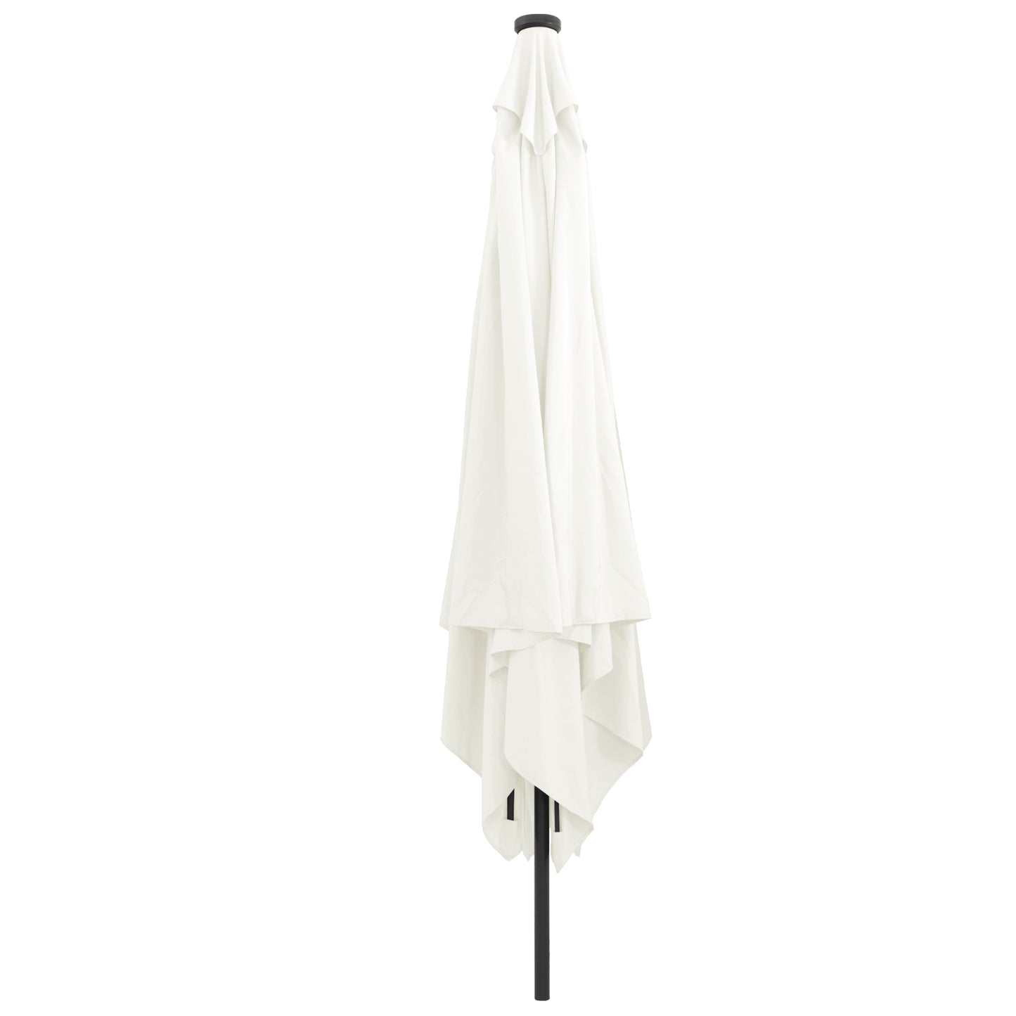 Hageparasol sand 295 x 295 x 245 cm Polyester og stål