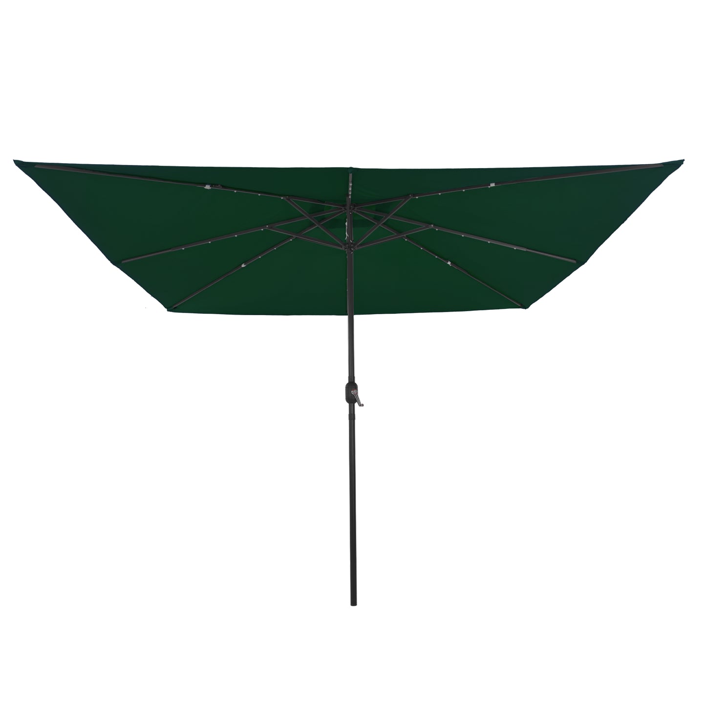 Hageparasol grønn 295 x 295 x 245 cm Polyester og stål