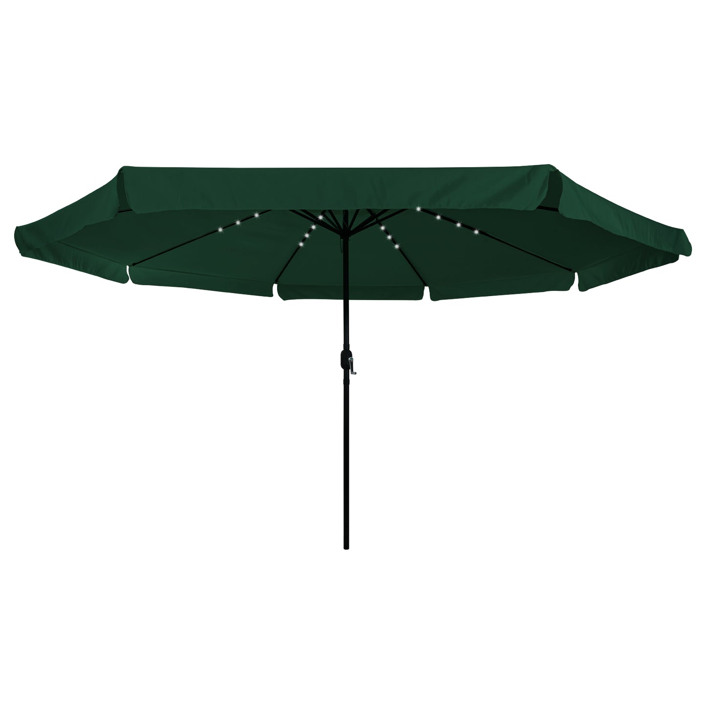 Hageparasol grønn 395 x 395 x 245 cm Polyester