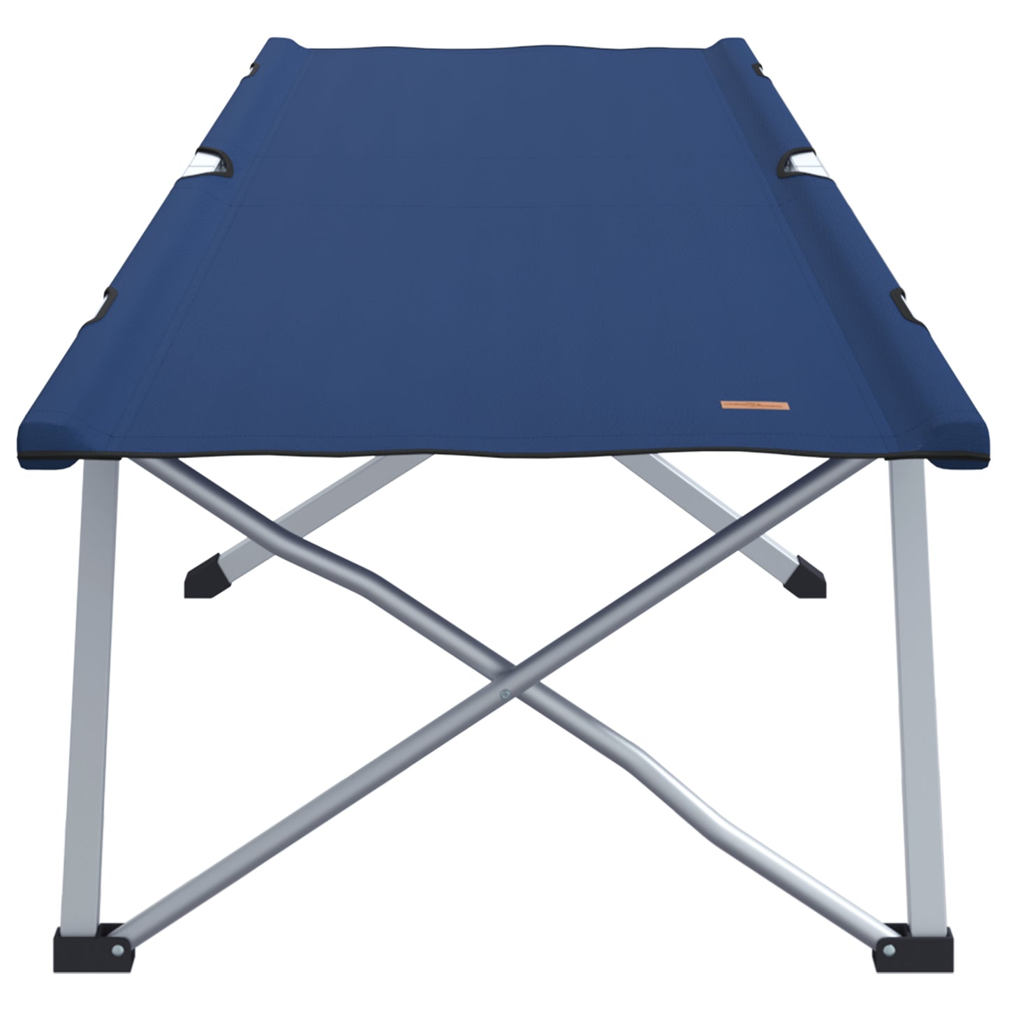 Sammenleggbar camping seng 2 pcs Blå 194 x 62,5 x 42,5 cm