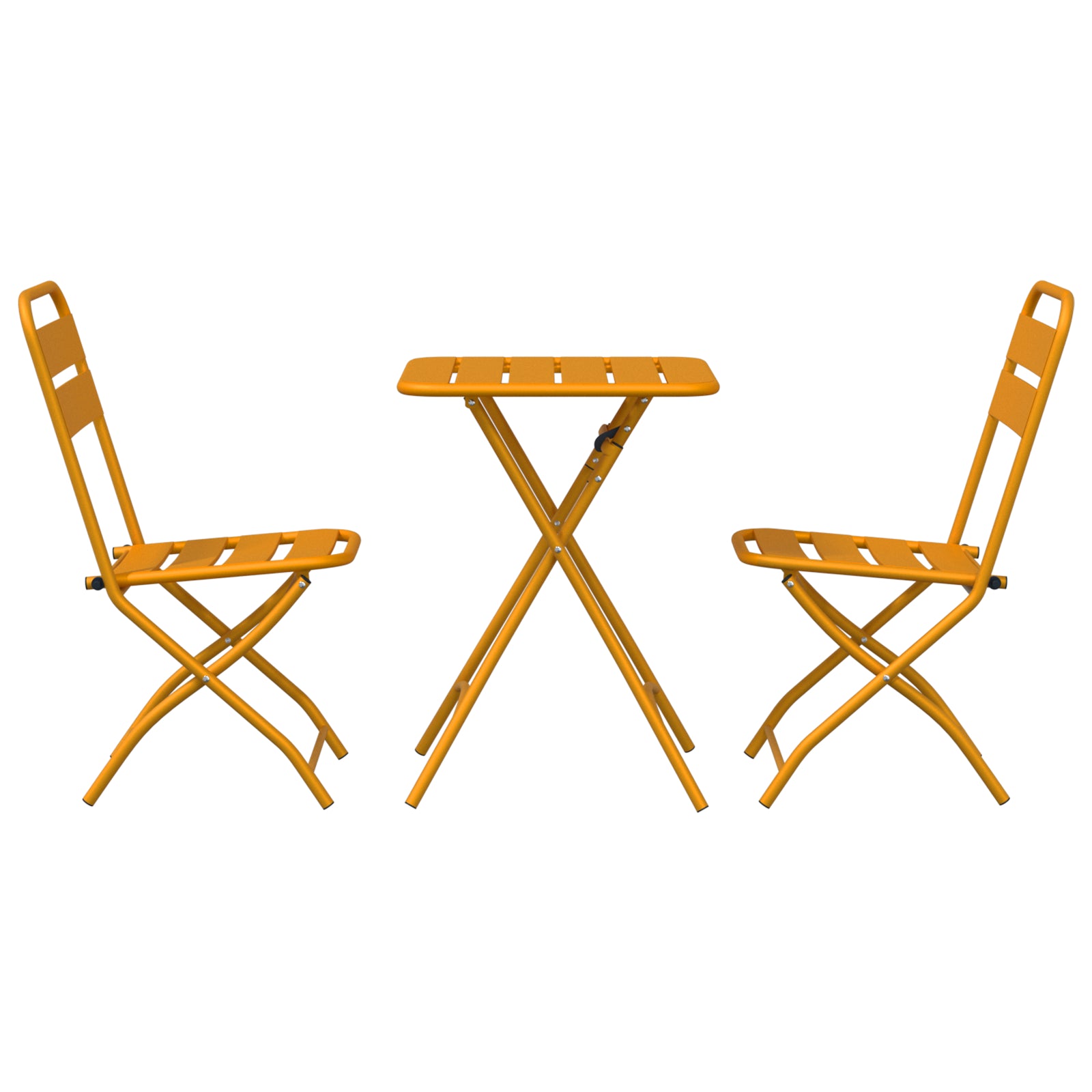 Bistrosett 3 pcs Sennepsgul Stål