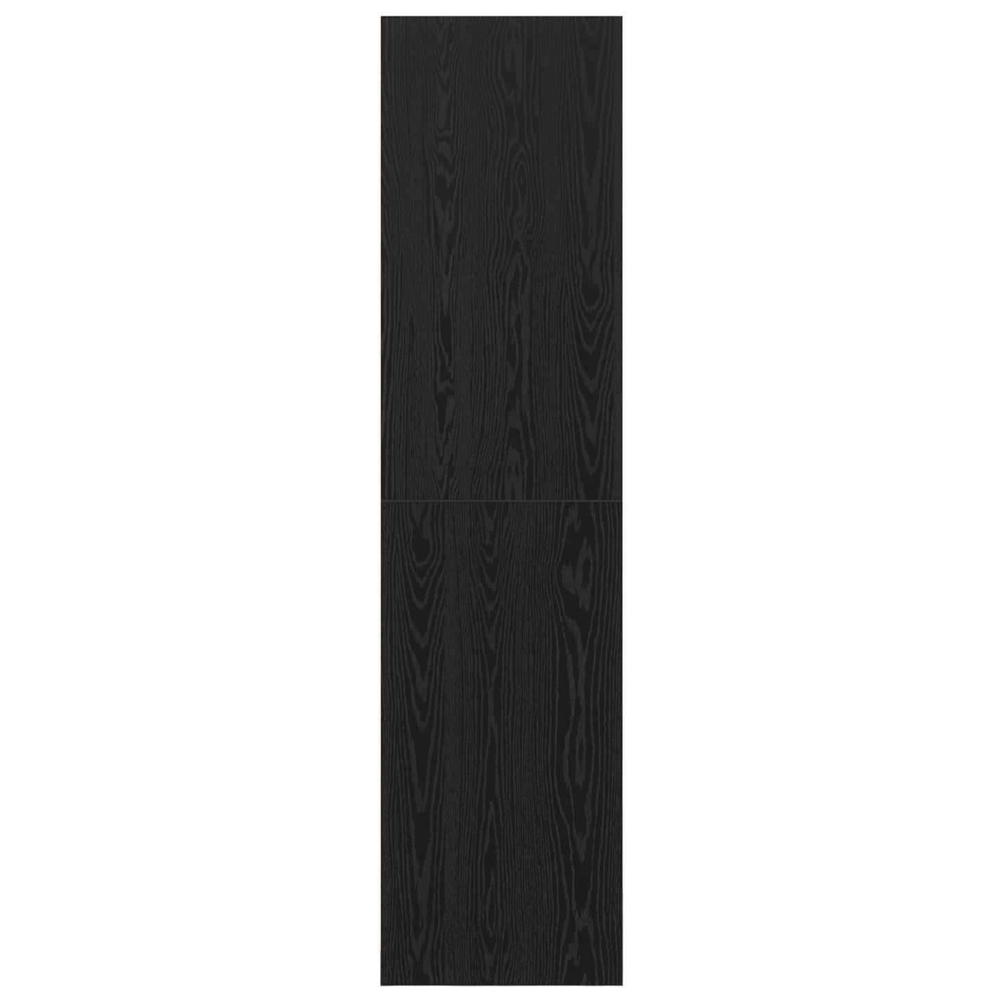 Garderobeskap Svart Eik 100 x 50 x 200 cm Konstruert tre