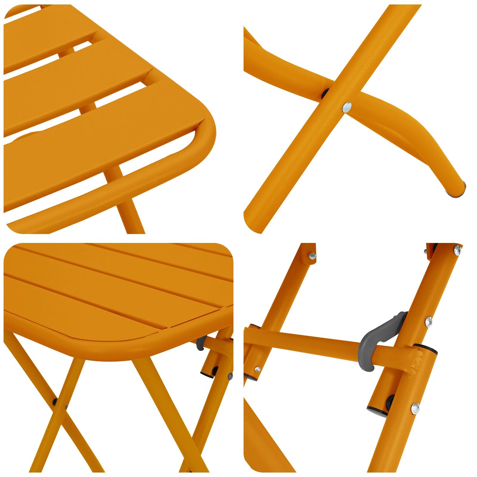 Bistrosett 3 pcs Sennepsgul Stål