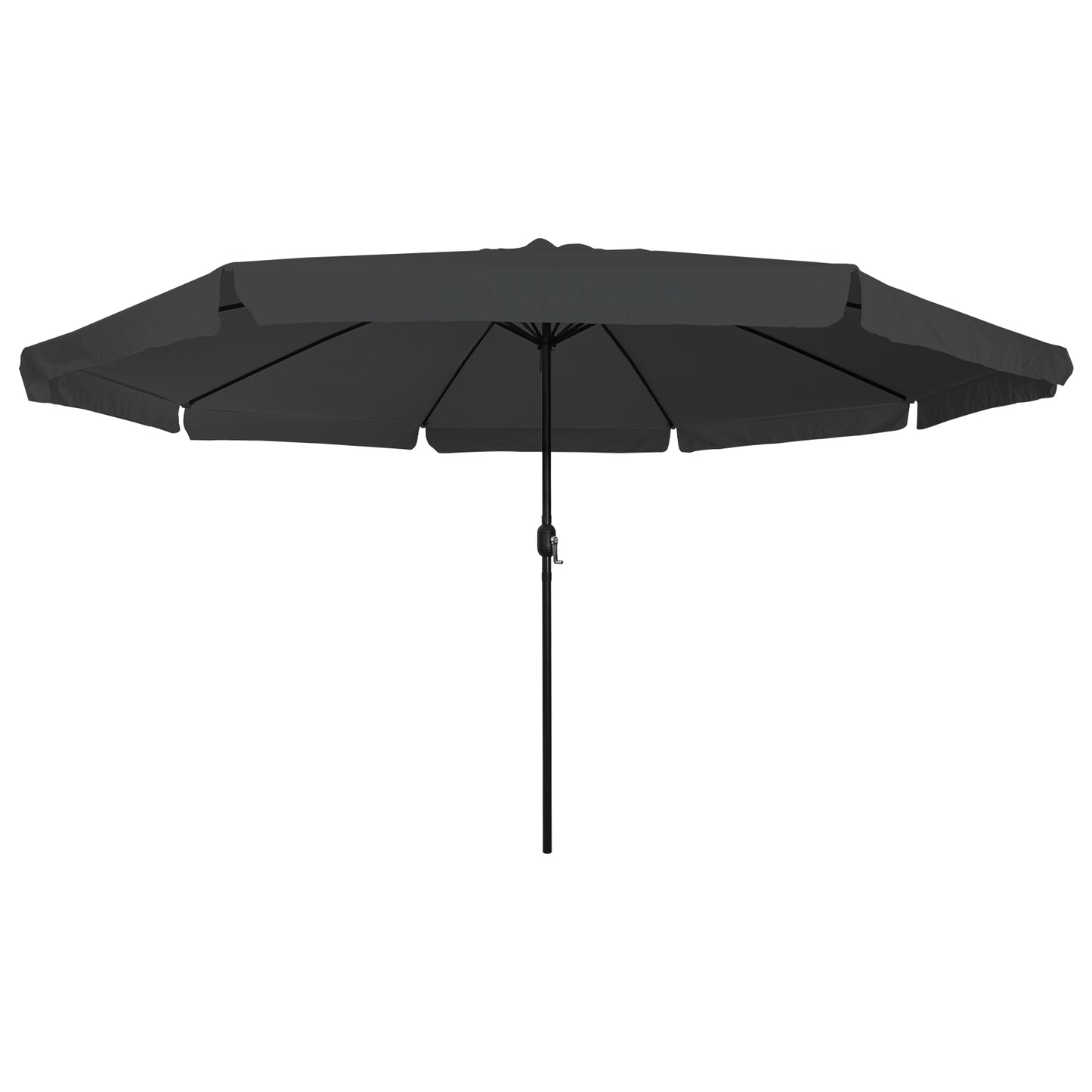 Hageparasol Antrasitt 394 x 394 x 248 cm Polyester og stål