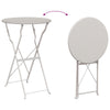 Sammenleggbart Bistrosett 3 pcs Beige Stål