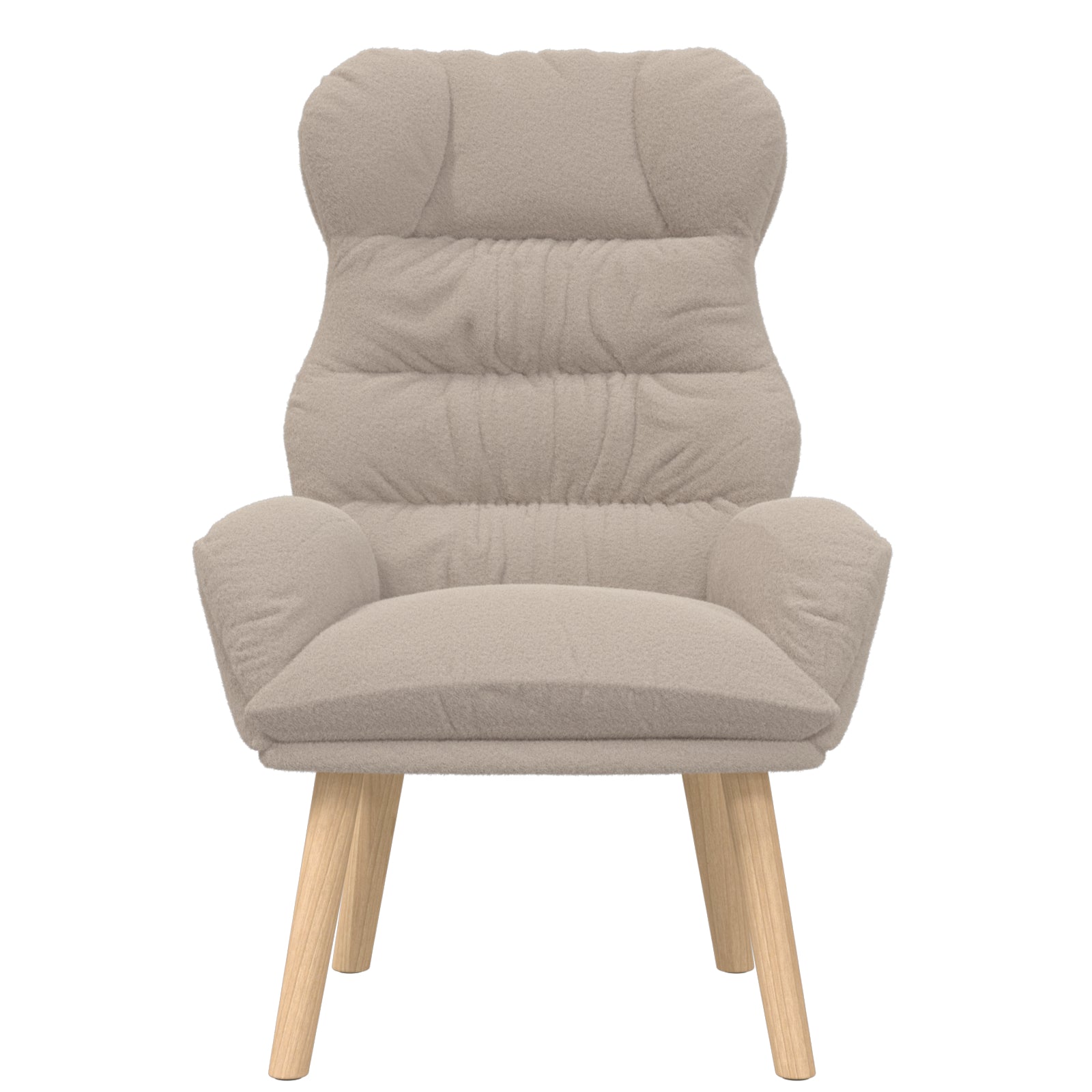 Avslappende stol Lysegrå 69 x 74 x 93 cm stoff