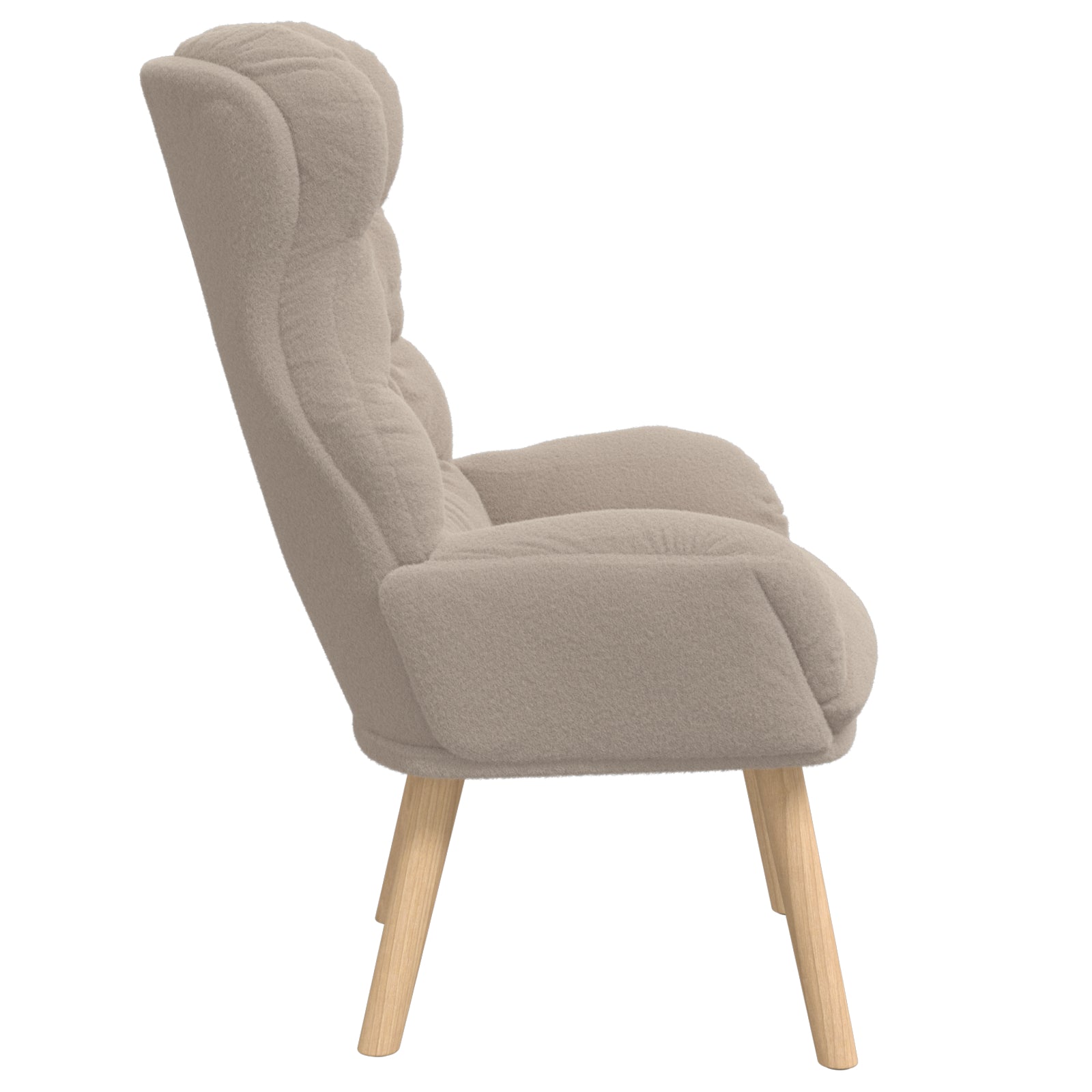 Avslappende stol Lysegrå 69 x 74 x 93 cm stoff