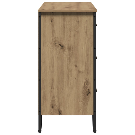 Kommode med skuff 2 pcs Artisan Eik 91 x 35,5 x 74,5 cm