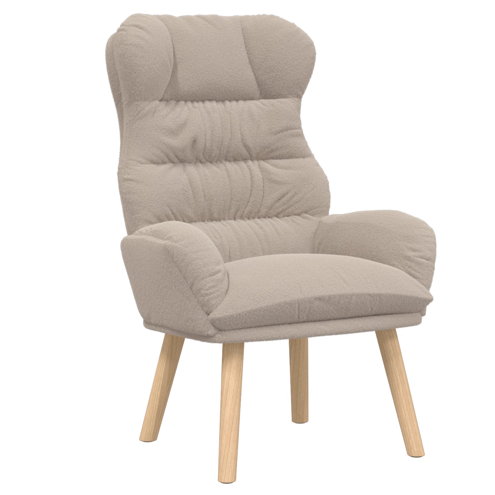 Avslappende stol Lysegrå 69 x 74 x 93 cm stoff