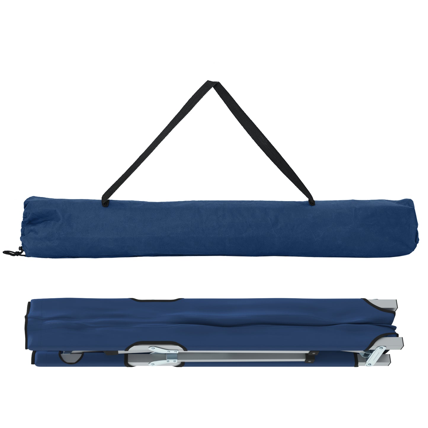 Sammenleggbar camping seng Blå 194 x 62,5 x 42,5 cm