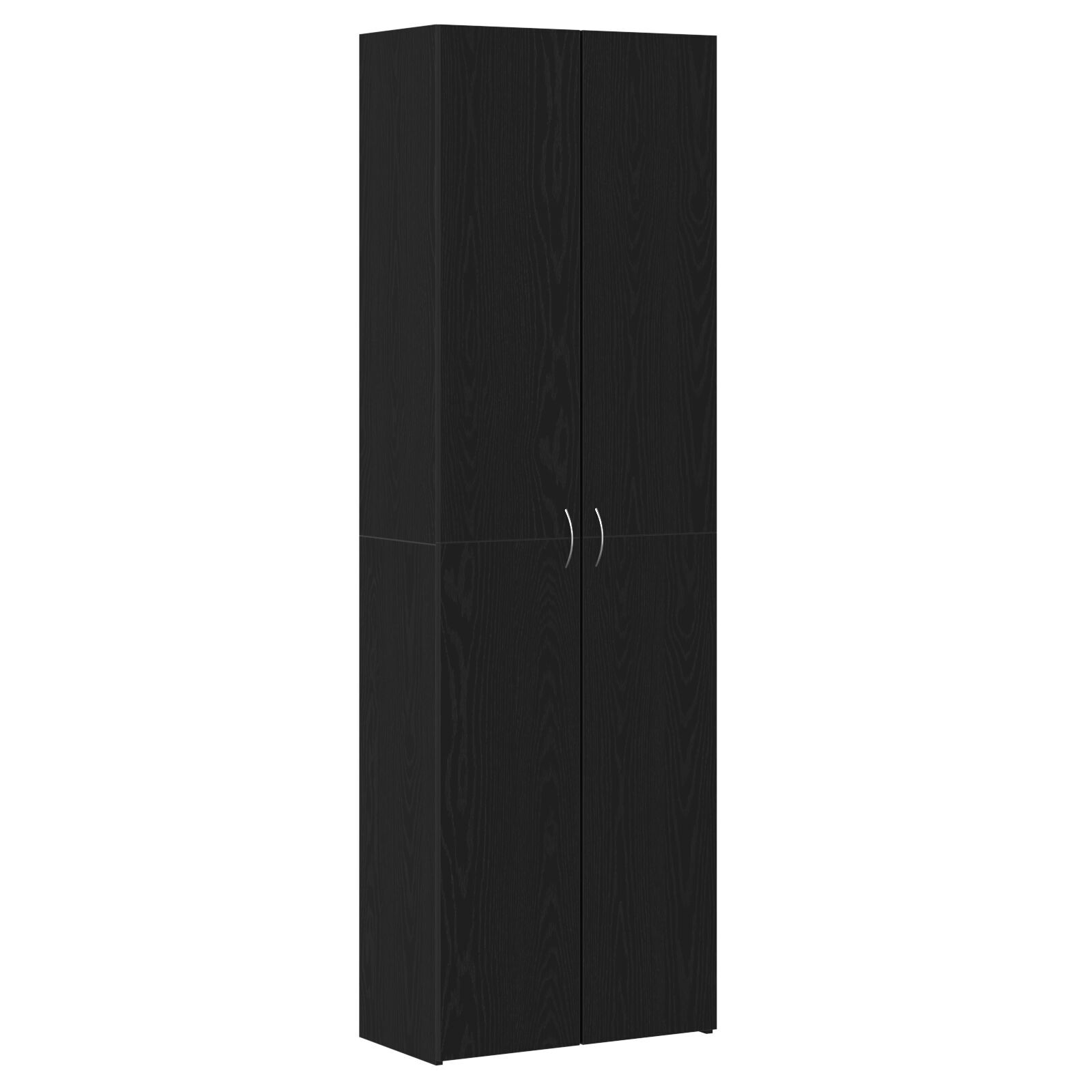 Kontorskap med hylle Svart eik 60 x 32 x 190 Konstruert tre