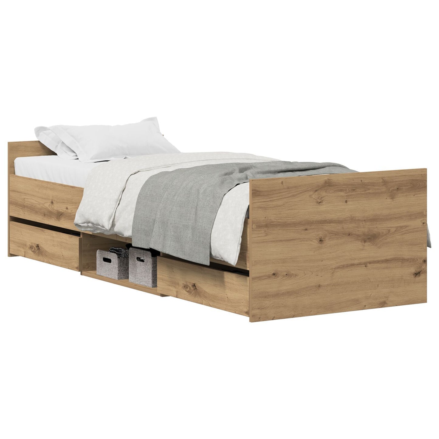 Sengestamme Artisan Eik 193 x 78 x 50 cm Konstruert tre
