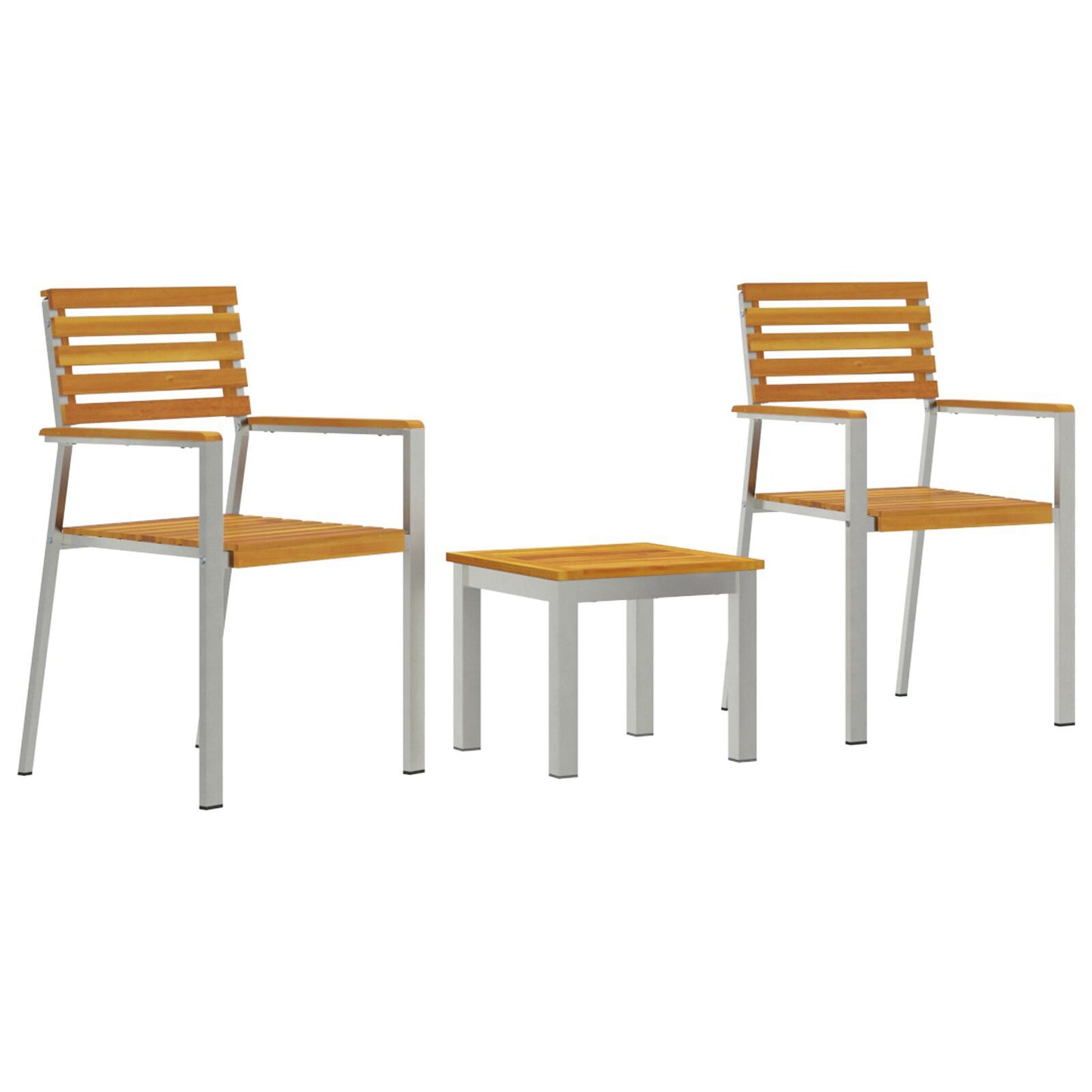 Hage Spisegruppe 3 pcs Brun Solid akasietre
