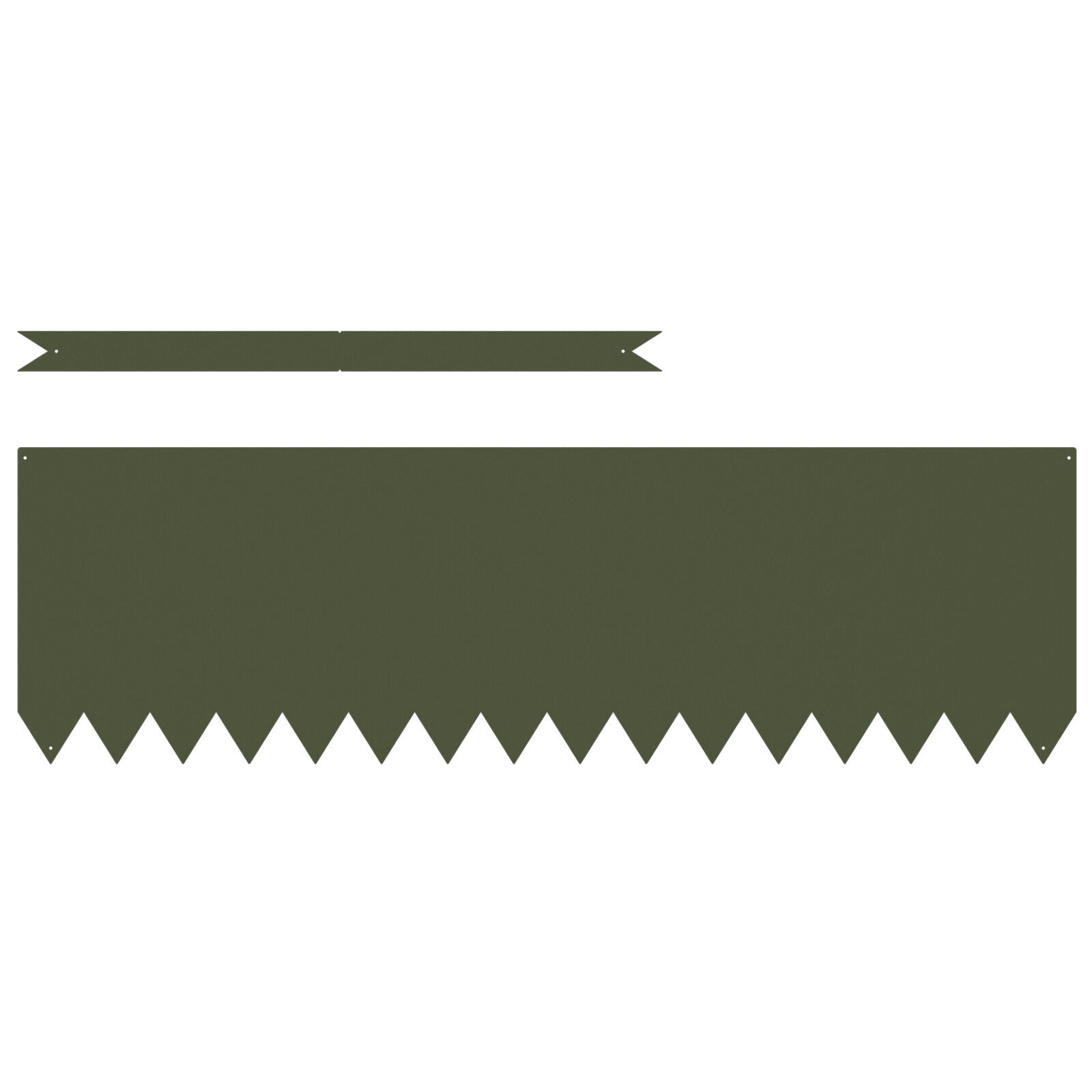 Gjerdekant 50 pcs Olivengrønn 100 x 0.05 x 20 cm