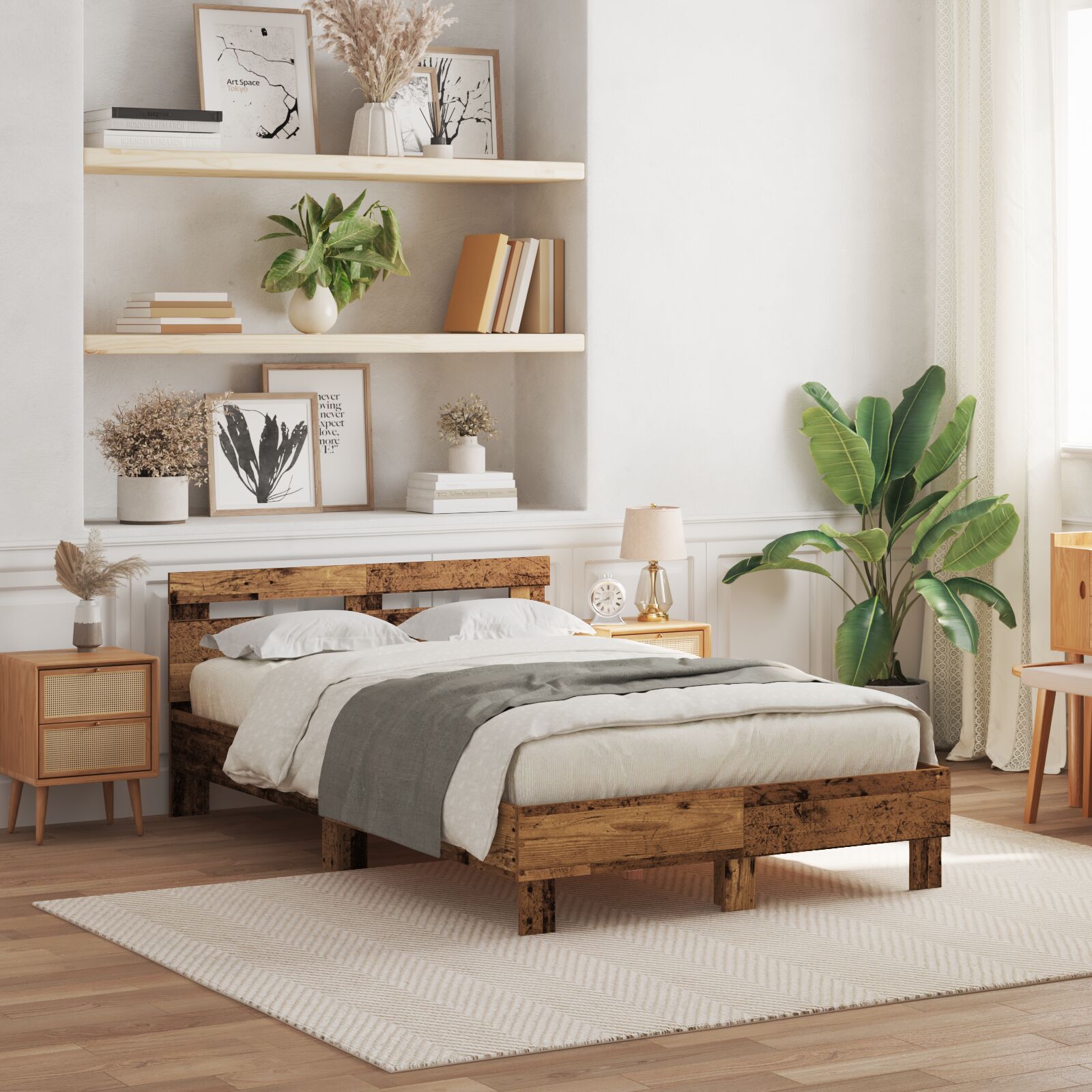 Sengestamme Gammelt tre 120 x 190 cm Konstruert tre