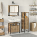 Baderomsinnredningssett 3 stk. Brun 33 x 33 x 120,5 cm
