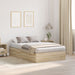 Seng med lagring Sonoma eik 120 x 190 cm Konstruert tre